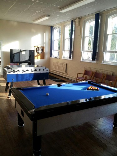 pool table and table football at new Downham Market Youth Centre